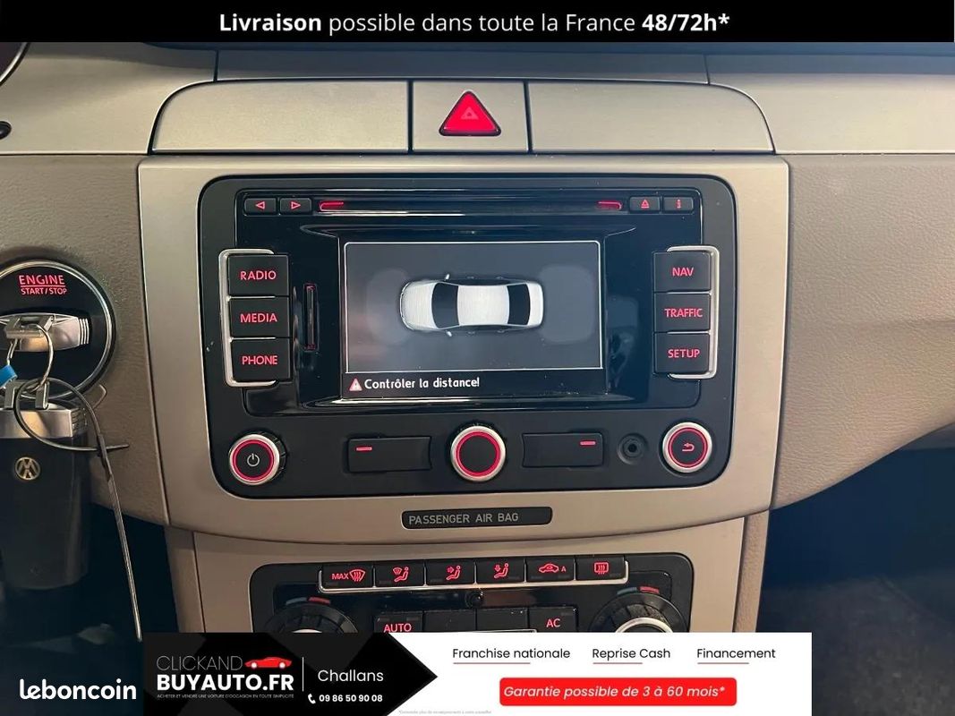 Volkswagen Passat 2.0 TDI 140 CV / SUIVI D'ENTRETIEN COMPLET / DITRIBUTION, VIDANGE FAITE / GARANTIE (image 19)