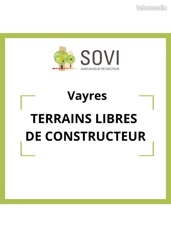 Terrain 429 m² Vayres · 114 000 €