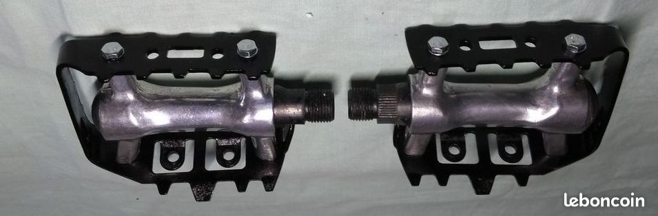Paires de pédales vélo aluminium 9/16" - VTT VTC Ville Vintage Vélotaf (image 16)