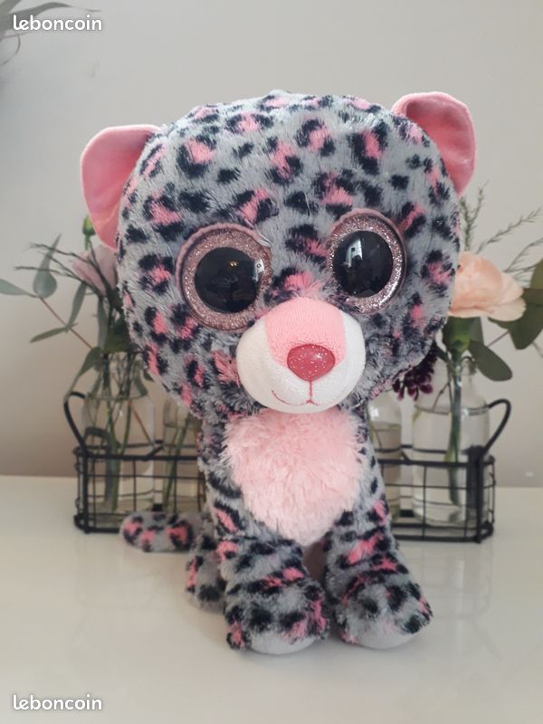 Peluche 23 cm léopard Tasha, Ty Beanie Boo's (image 1)