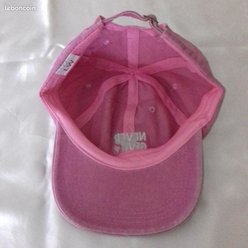 Casquette Baseball Ruban Rose Cancer Du Sein - Denim Lavé, Réglable 58-62 Cm | Hommage, Sensibilisation