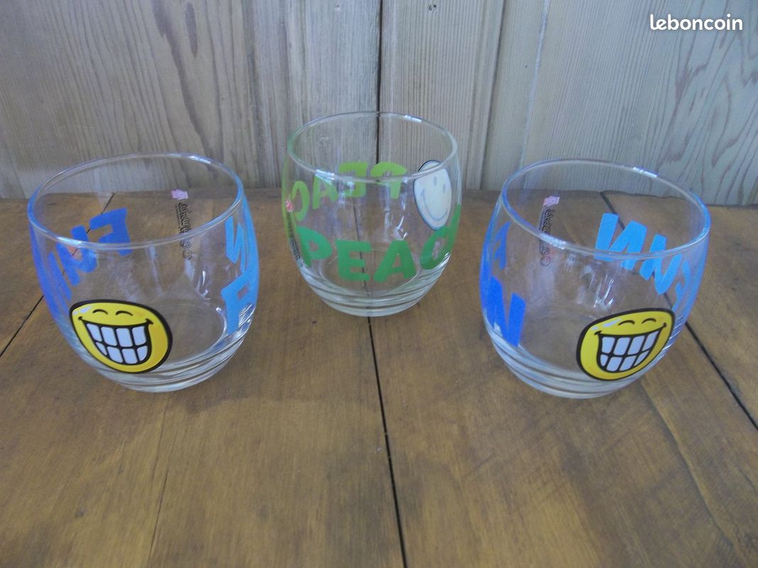 Lot de 3 verres quick SMILEY WORLD (image 1)