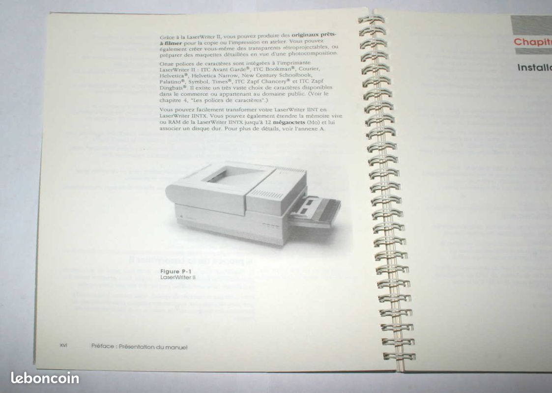 Guide De L'utilisateur Apple LaserWriter II - Manuel D'occasion