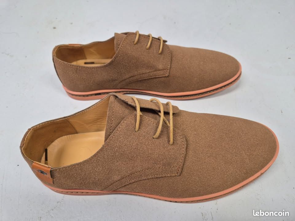 Chaussures Ecco Homme, Daim Marron, Oxford Lacets, Taille 46/UK11, Très Bon état