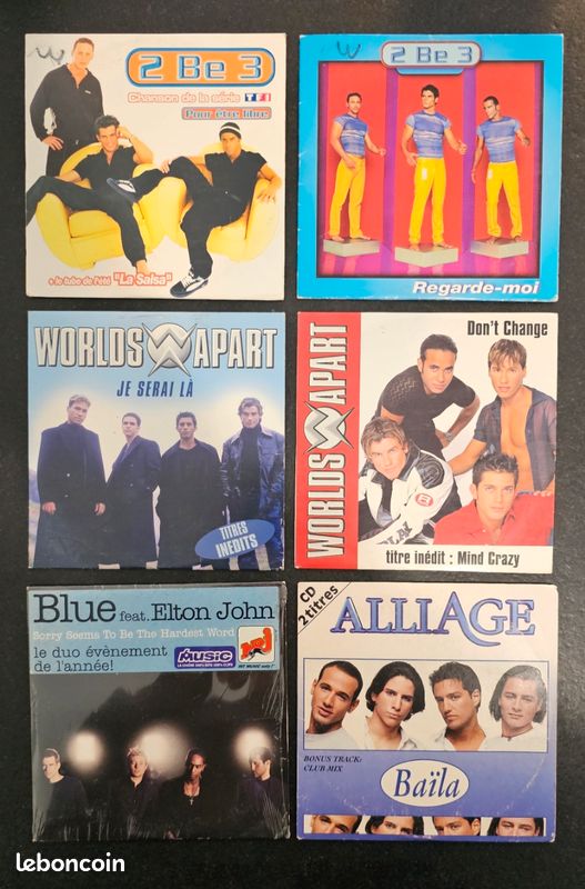 6 CD Singles Boys Band années 2000 (image 1)