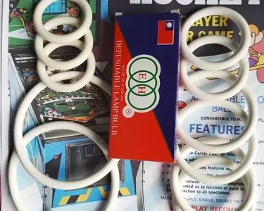 Kit Complet élastiques + Billes + Ampoules Pour Flipper Olympic Hockey Williams - Neuf