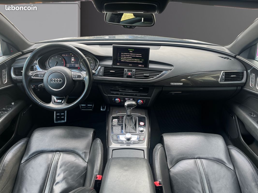 AUDI S7 SPORTBACK 4.0 TFSI 420ch QUATTRO S TRONIC 7 Sièges à mémoire chauffants ventilés Pack carbone Clim 4 zones Attelage amovible (image 2)