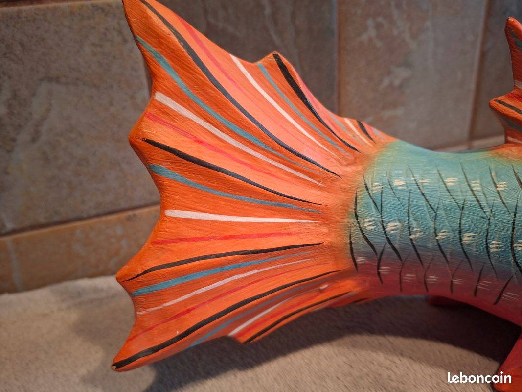 Sculpture Poisson en Céramique Rouge par Angelo Biancini pour SCI, Italie, 1930s en vente sur