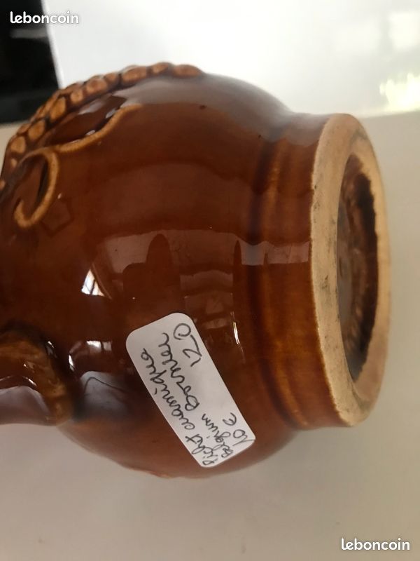 Pichet céramique Bornier grappe de raisin de 50 cl