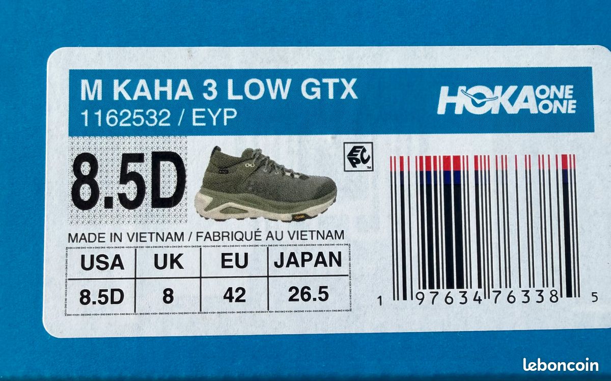 HOKA KAHA 3 LOW GTX-Homme 42 - Chaussures