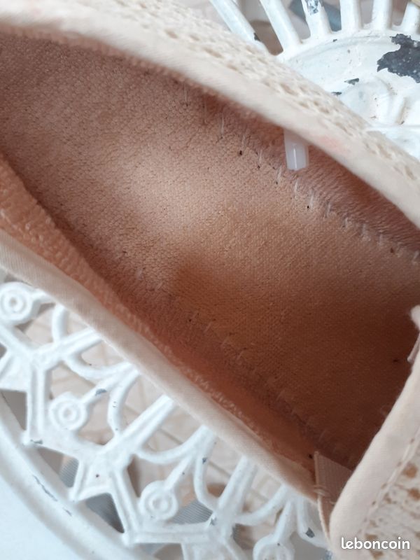 Chaussure femme toile crème P 40 (image 3)
