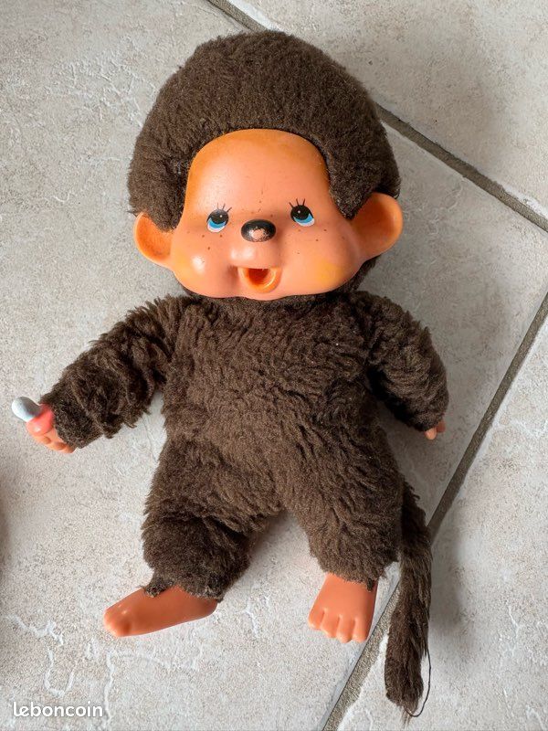 Peluche Vintage Kiki Sekiguchi Yeux Bleus, Fabriquée En France, édition Rare Ajena