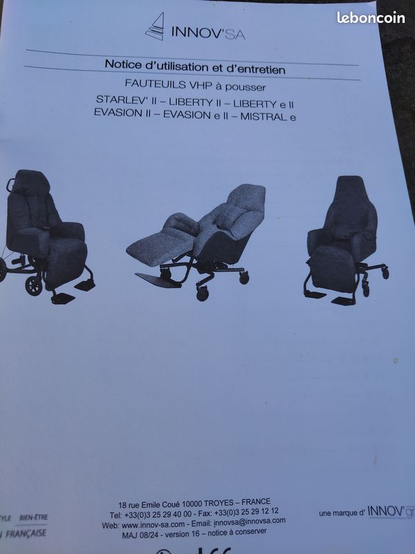 Fauteuil médical neuf marque INNOV'SA (image 2)