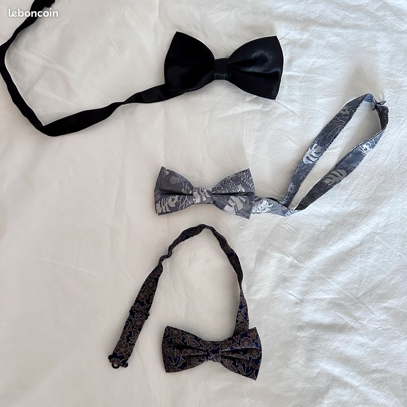 Lot De Nœuds Papillons En Soie Pour Homme - Occasion - Multicolore - Thème Papillons