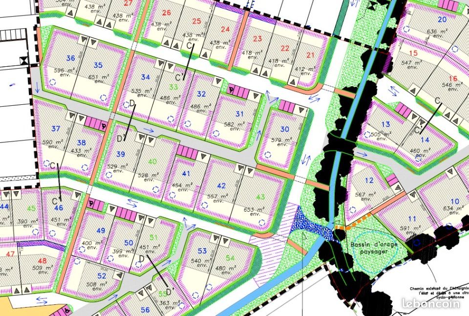 Terrain 579 m² Saint Berthevin · à Saint-Berthevin · 66 600 €
