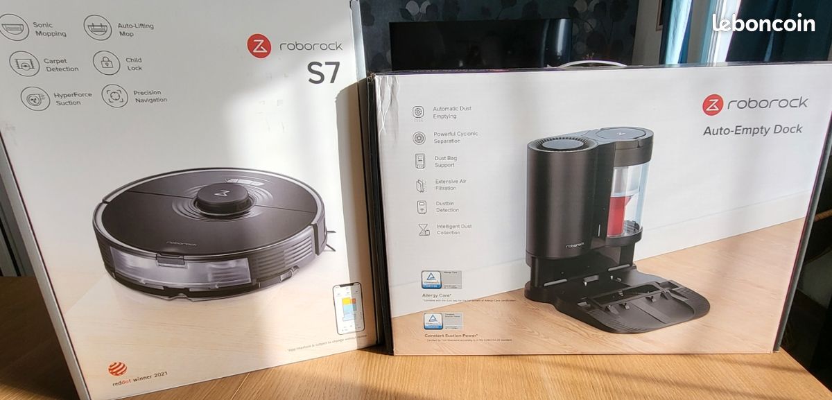 roborock S7 Station de Vidange Automatique avec Filtre HEPA Dépoussiérage Intelligent, Certifié par Le TÜV Rheinland, Parfait pour Aspirateur Robot S7 S7 MaxV (Noir roborock S7 Station de Vidange Automatique avec Filtre HEPA Dépoussiérage Intelligent, Certifié par Le TÜV Rheinland, Parfait pour Aspirateur Robot S7 S7 MaxV (Noir