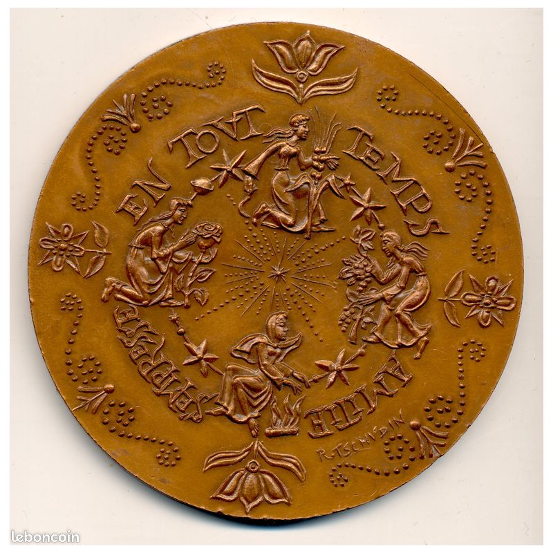 Médaille Centenaire Des Anciens Enfants De Troupe 1884-1984 - Bronze Français