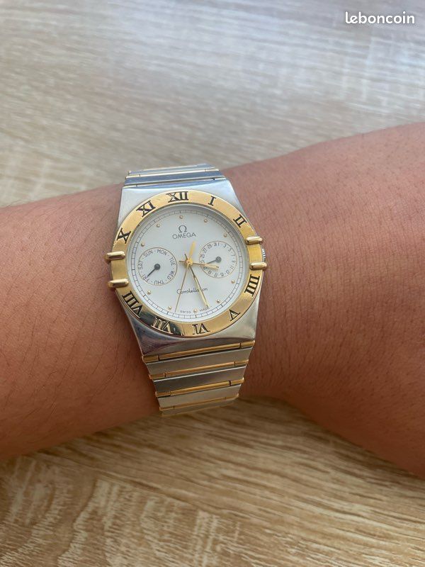 Omega Constellation Homme – Or 18K Acier – Vintage 80's