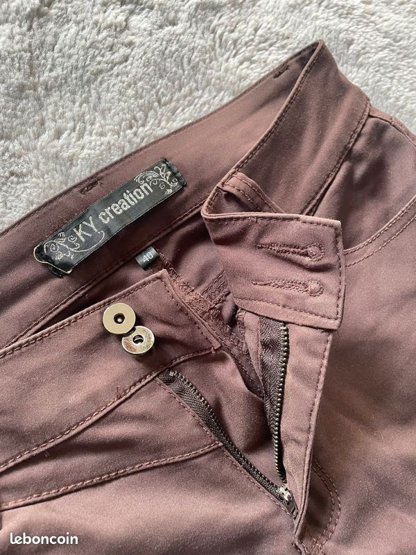 Pantalon femme taille basse (image 5)
