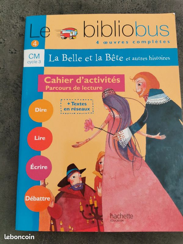 La Belle et la Bête et autres histoires Bibliobus Hachette CM Cycle 3 (image 1)