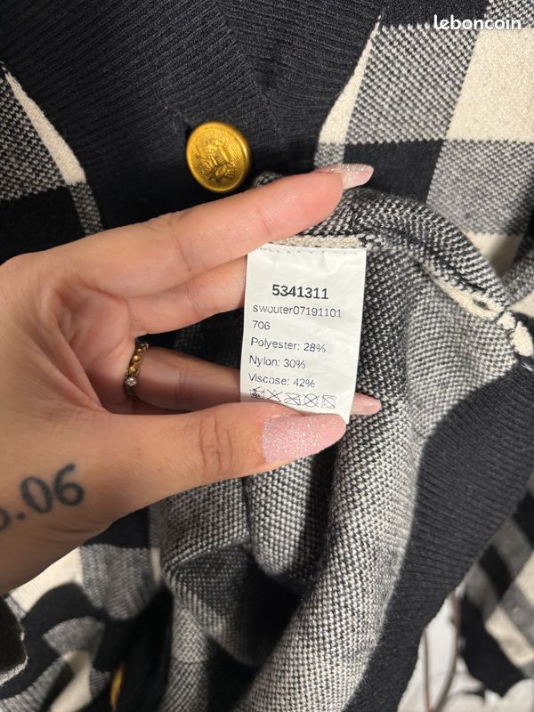 Veste/pull a carreaux shein - taille M (image 5)