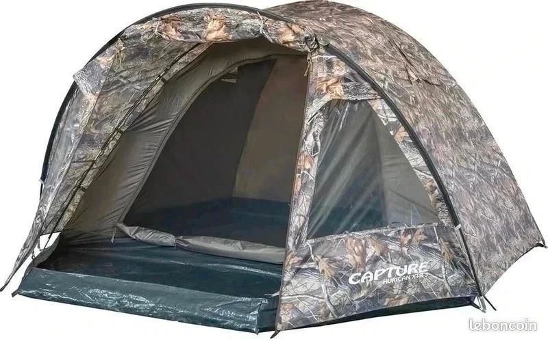 Tente Carpe NGT Profiler Dome XL – Bivouac 3 Personnes, Auvent, 4 Saisons
