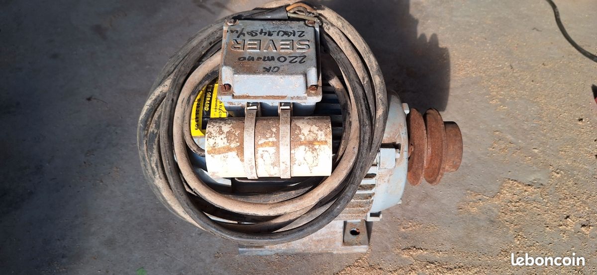 Moteur 240v monophasé 1450t/mn 2kw (image 3)