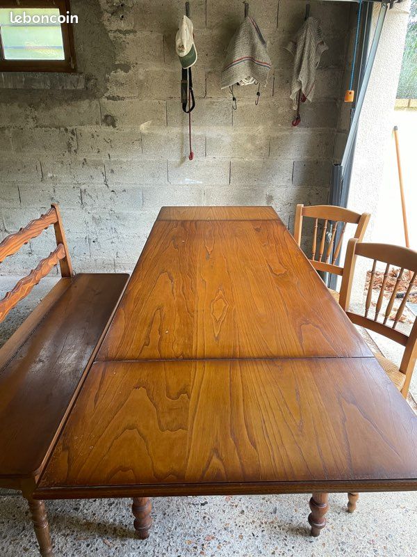 Table en bois avec rallonge (image 2)