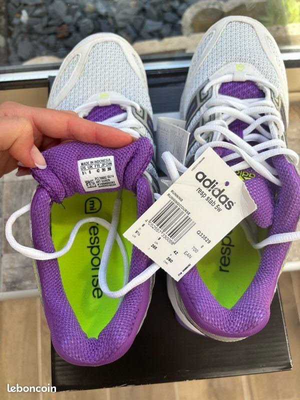 Adidas response stability 5 Running / course violet gris taille 42 (image 4)