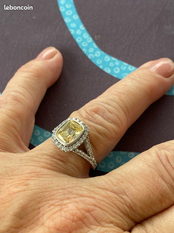 Bague zirconium argent (image 5)