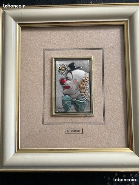Deux Marionnettes Clown Décoratives Vintage – Pour Déco Murale Ou étagère