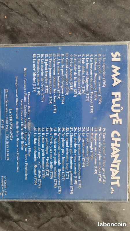 CD "Si ma flûte chantait " (image 2)