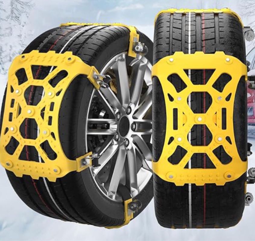 Chaînes de neige universelles en caoutchouc pour voiture, chaînes de neige  pour pneus de voiture, chaînes