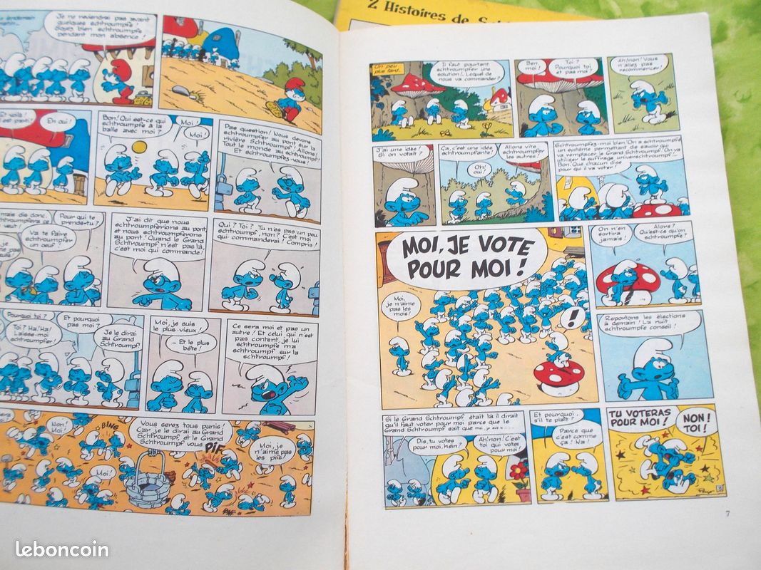 Lot de 2 Bédé Schtroumpfs Vintages par Total (image 5)