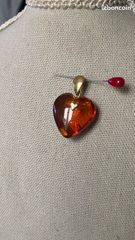 Pendentif Cœur En Or 18 Carats - Bijou Vintage Occasion, Or Jaune