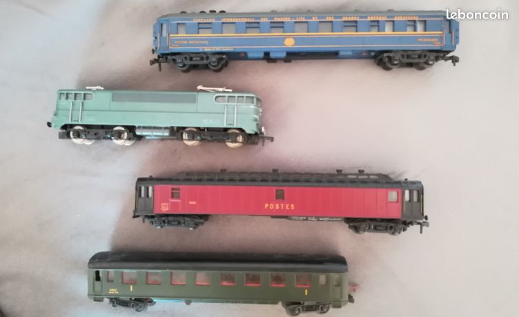 Wagon Pullman Hornby - Train électrique Meccano - Fabriqué En France 1940/50