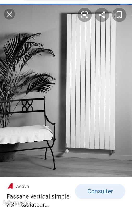 Radiateur Acova verticale blanc (image 2)