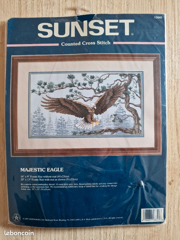 Kit points de croix comptés "Majestic Eagle" (image 1)