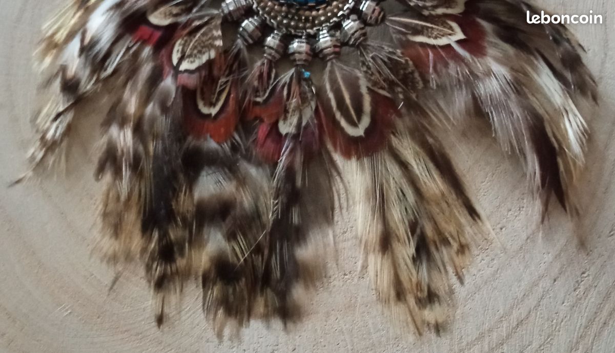 Broche plumes créateur 'Cheyennes' (image 3)