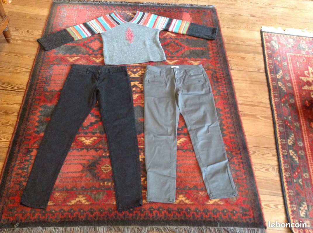 Pull KOOKAÏ 2 pantalons PROMOD Neufs T38 (image 1)
