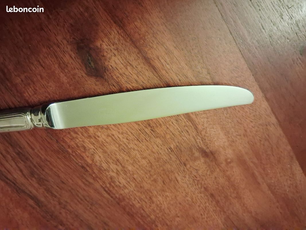 Christofle France couteau en métal argenté (image 6)