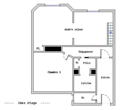 Appartement a louer paris-18e-arrondissement - 5 pièce(s) - 117 m2 - Surfyn