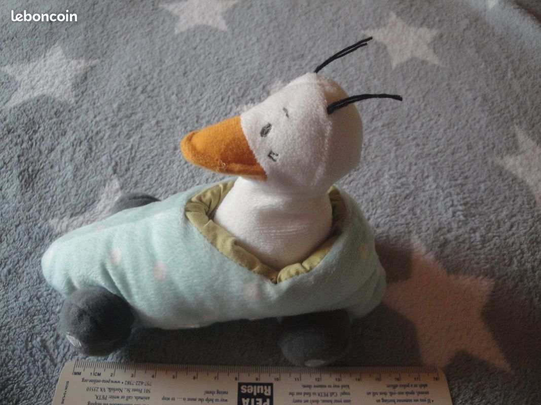 Peluche bébé hochet Canard dans voiture (avec son, billes) (image 4)