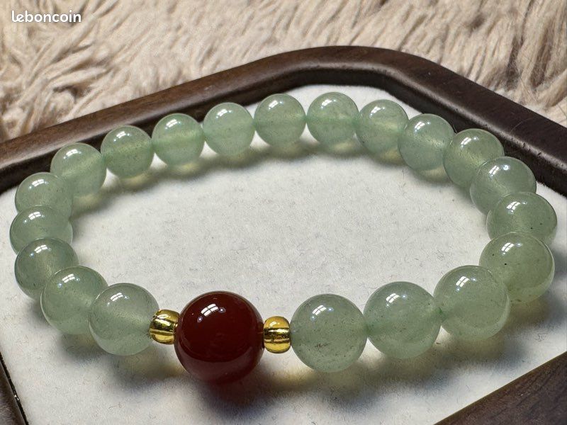 Bracelet en pierre naturelle (quartz) (image 1)