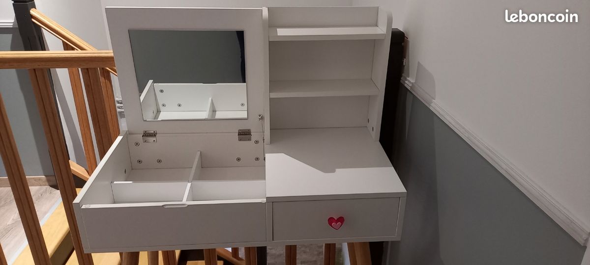 Coiffeuse + tabouret (image 2)