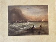 Toile/cadre William Turner - Great Yarmouth Harbour, Norfolk - Impression Art Abstrait - Prêt à Accrocher