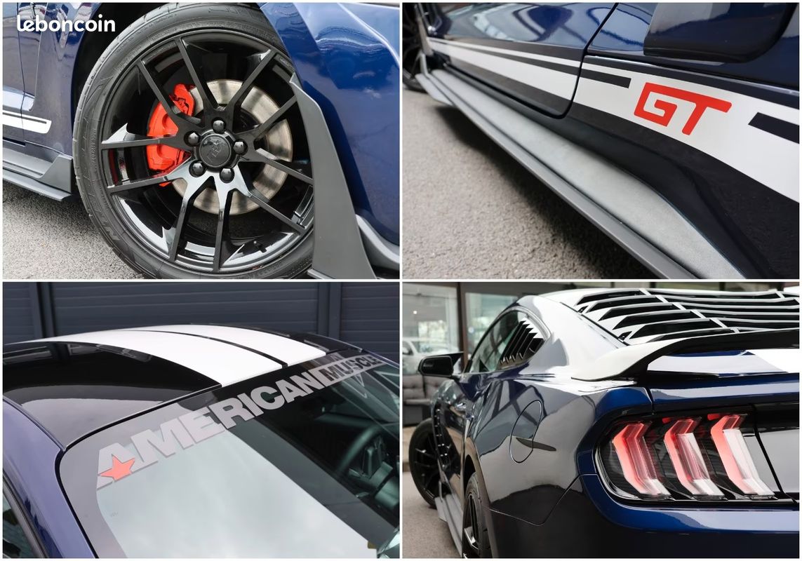 FORD Mustang EcoBoost Shelby GT500 Style 2.3 Turbo 314 ch – CarPlay – LED – Caméra (image 9)