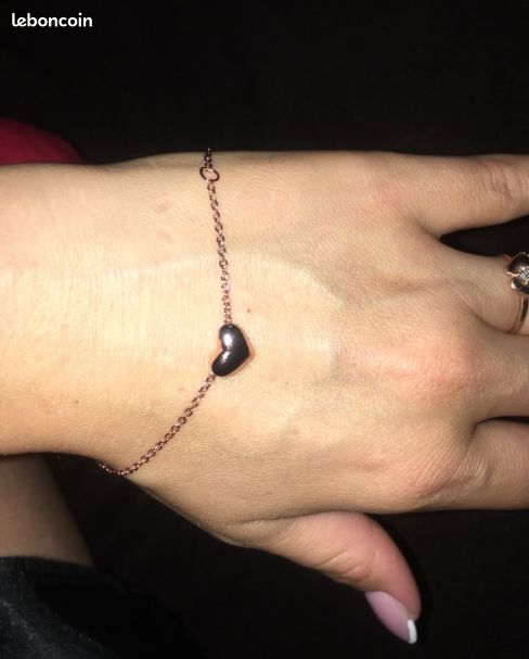 Bracelet Femme Petit Coeur Doré (image 1)