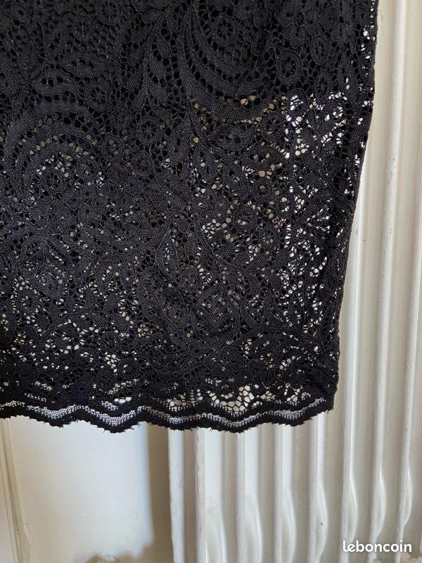 Grande étole double voile et dentelle - Le Grenier de Lisette