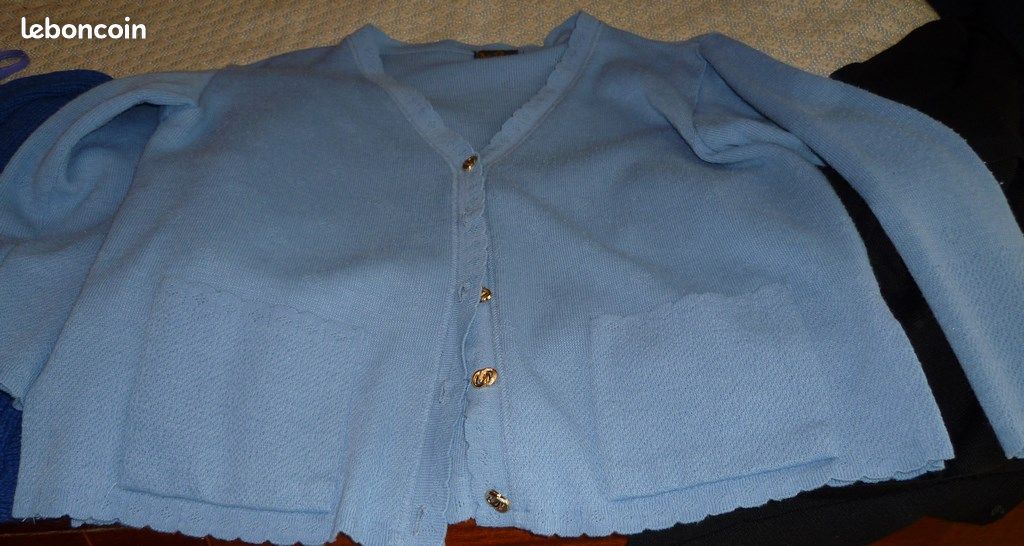 Gilet bleu femme (image 2)